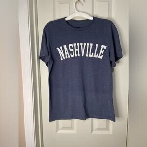 MV Sport Cotton Blend Blue Nashville T-Shirt size Medium